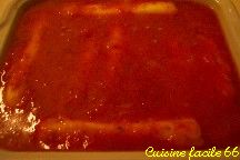 Quenelles en gratin, sauce tomate, parmesan