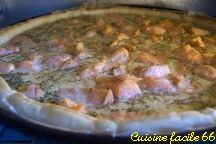 Quiche au saumon et courgettes