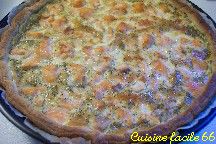 Quiche saumon, courgettes