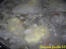 Ailes de raie et pommes de terre en court bouillon