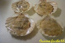 Coquilles Saint Jacques gratines