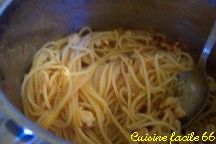 Spaghetti bolognaise au poulet