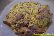 Tagliatelles (ptes fraches) au saumon