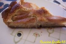 Tarte aux poires, frangipane et chocolat