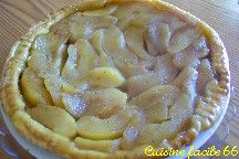 Tarte tatin, miel cannelle