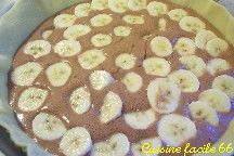 Tarte moelleuse chocolat banane