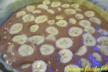 Tarte moelleuse chocolat banane