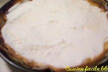 Tarte  la crme au pamplemousse meringue