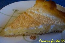 Tarte  la crme au pamplemousse meringue