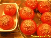 Tomates farcies  lorientale au ssame