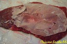 Roul de veau faon  oiseau sans tte 