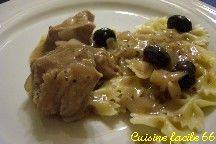 Sauté de veau aux olives, sauce anchois