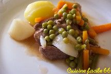 Sauté de veau aux petits légumes de printemps