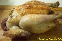 Poulet rti aux pommes de terre et oignons