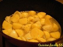 Rti de cabillaud en cocotte aux pommes de terre et oignons