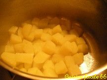 Poêlée de choux de Bruxelles et pommes de terre au jambon