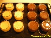 Petits pots de crème onctueuse au chocolat amer