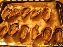Huîtres chaudes gratinées au sabayon au safran