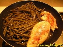 Blancs de poulet aux haricots verts