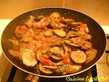 Omelette ratatouille façon piperade