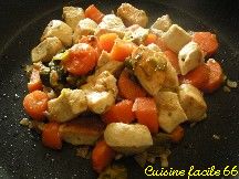 Blanc de poulet sauté aux légumes de pot au feu