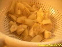 Artichauts poivrades sautées au jambon Serrano