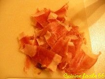 Artichauts poivrades sautées au jambon Serrano