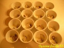 Cassolettes de boudin blanc en blanquette, champignons forestiers, Muscat