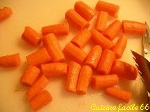 Sauté de porc aux carottes et petits pois