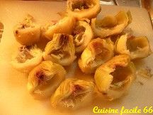 Artichauts poivrade (violet) aux lardons