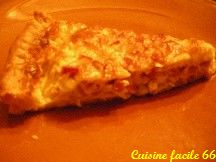 Quiche jambon de Paris, oignons