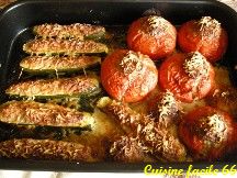 Tomates et courgettes farcies traditionnelles (façon cuisine de maman)