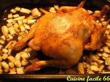 Poulet rôti aux marrons