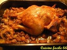 Poulet rôti aux marrons