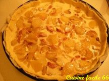 Tarte aux pommes de terre et lardons