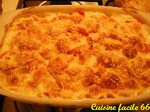 Gratin de carotte sauce béchamel, emmental