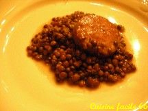 Lentilles verte du Puy à la saucisse de Morteau