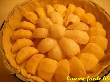 Tarte pommes, poires à la crème d'amande