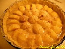 Tarte pommes, poires à la crème d'amande