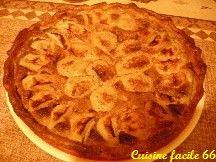 Tarte pommes, poires à la crème d'amande