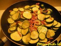 Tarte aux courgettes et lardons