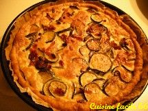 Tarte aux courgettes et lardons