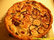 Tarte aux courgettes et lardons