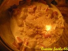 Gratin d'asperges blanches à la crème fraîche, jambon et parmesan