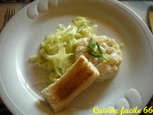 Tartare de cabillaud, salade au fenouil au citron