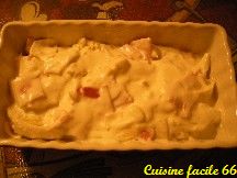 Gratin de cœur d'artichaut au jambon, crème de roquefort