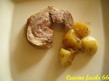 Épaule d'agneau roulée en cocotte aux pommes de terre