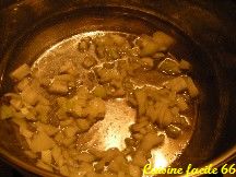Chou « chinois », pommé, braisé, aux lardons et oignons
