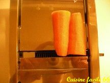Tagliatelles de carottes et courgettes