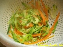 Tagliatelles de carottes et courgettes